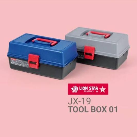 Promo - TOOL BOX JX-19 LION STAR/KOTAK PERKAKAS BERTINGKAT/BOX TAMIYA PANCING
