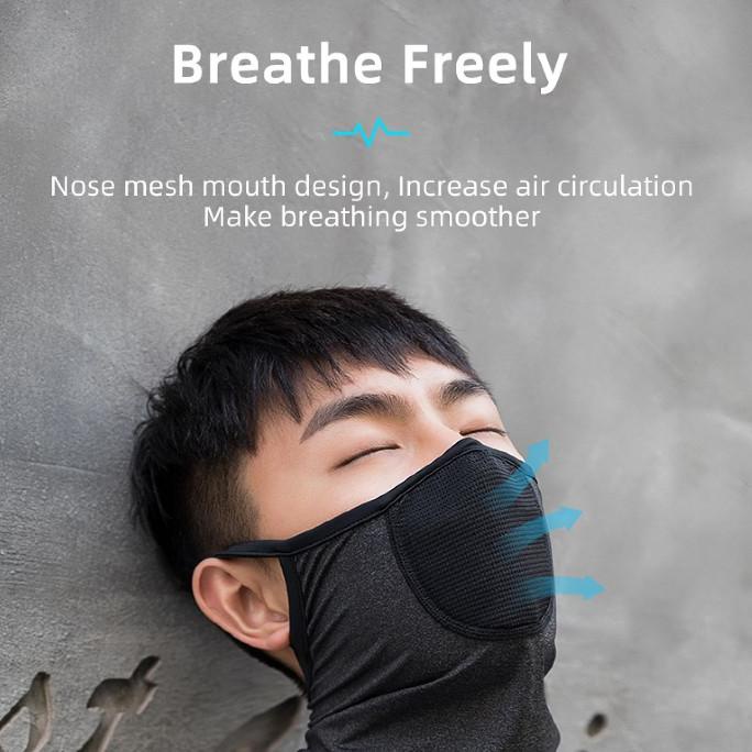 COD - Rockbros Masker Balaclava Buff Anti UV + Filter masker KN 95 Anti Virus