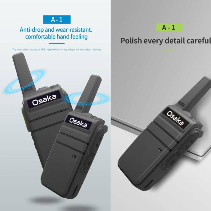 HT OSAKA A1 HANDYTALKIE MINI / WALKIE TALKIE ORIGINAL TERBARU