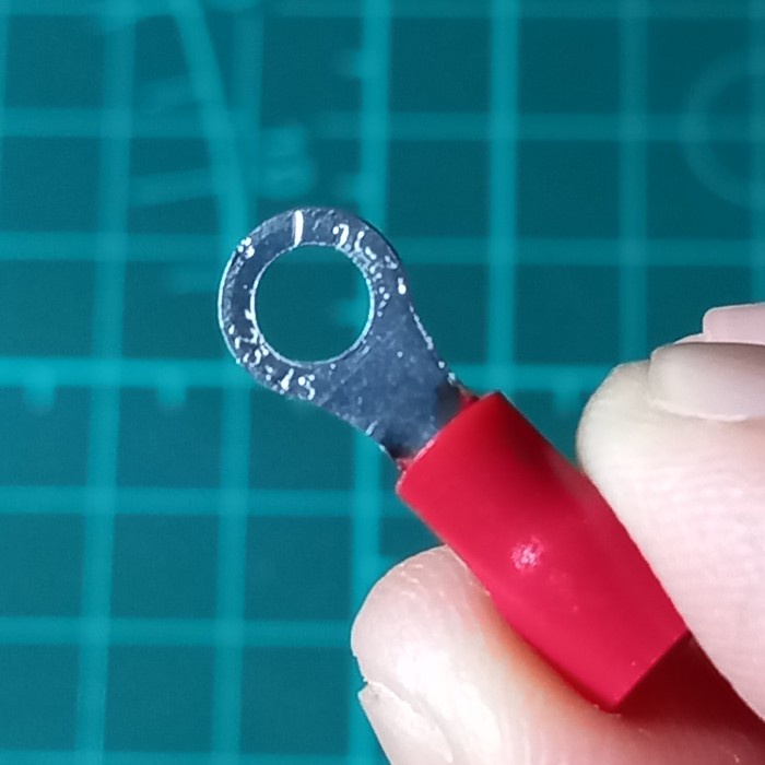 Kabel Skun Ring 4Mm Merah Konektor (10Pcs)