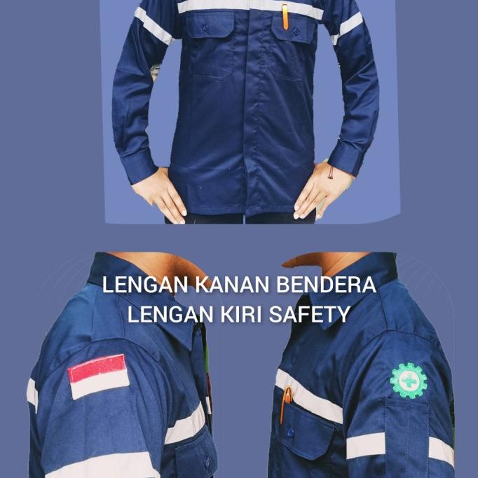 Baju seragam safety Werpack atasan kemeja lapangan proyek