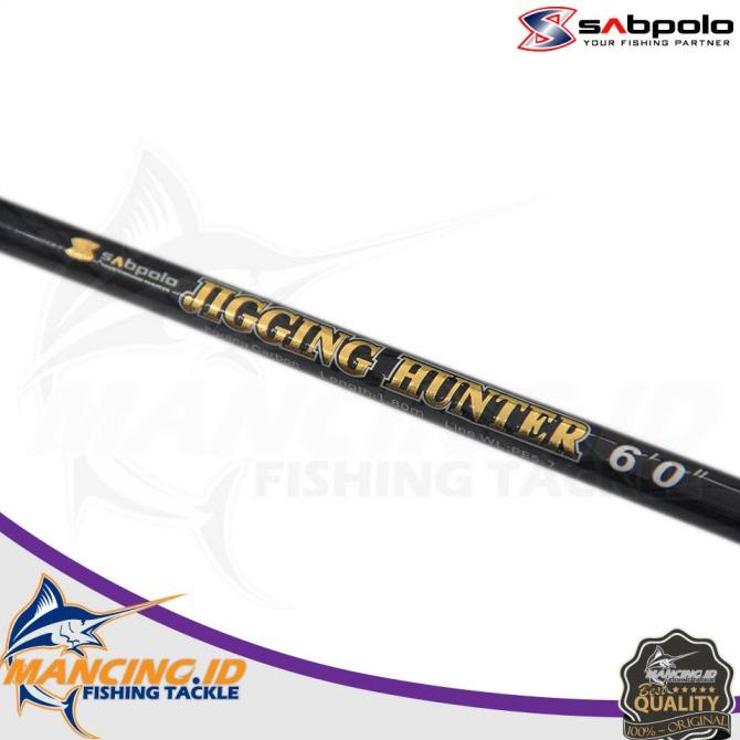 Gratis Ongkir Joran Sabpolo Jigging Hunter 180cm alat pancing rod spinning PE 5-7 Kualitas Terbaik (mc00gs)