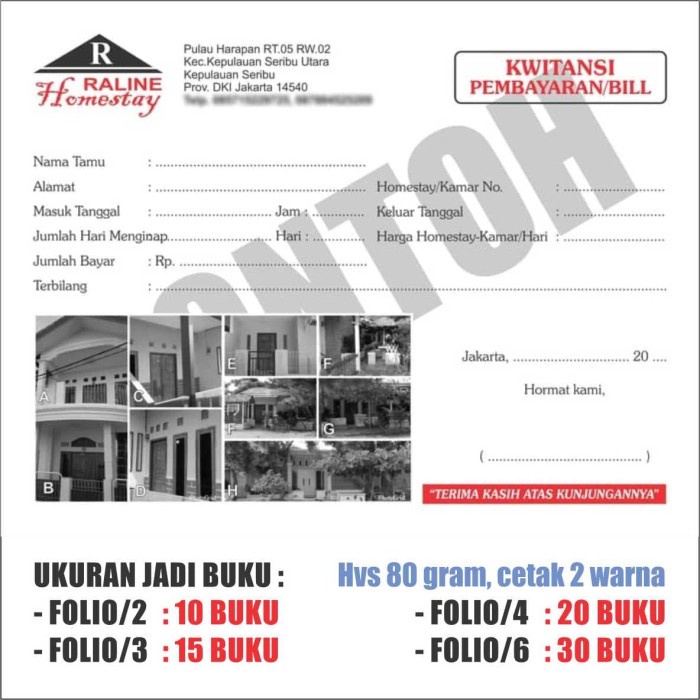 

Terlaris Cetak Buku Resep, Nota, Tanda Terima Hvs 80Gr 1Rim Folio 2 Warna