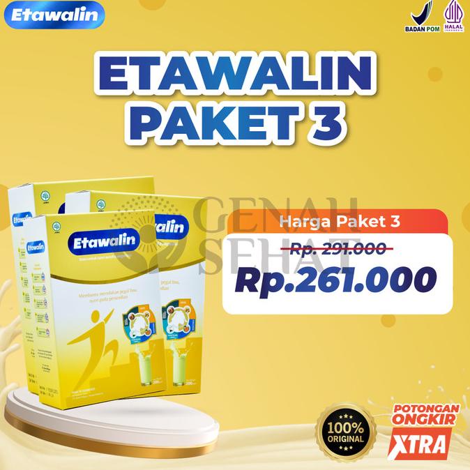 

ETAWALIN Susu Kambing Etawa Solusi Nyeri Sendi dan Tulang Paket 3 Box ---NEW---