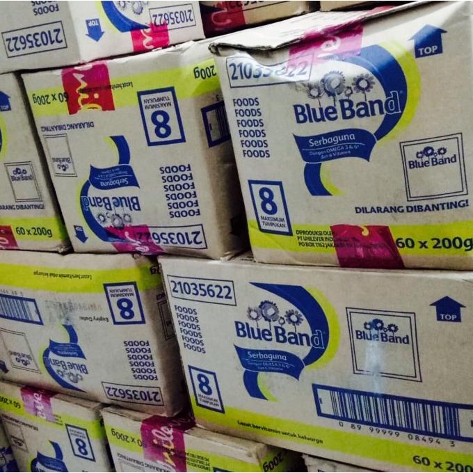 

Blueband sachet 1 dus / blueband sachet 1dus Isi 60pcs@200gram Grab ---NEW---