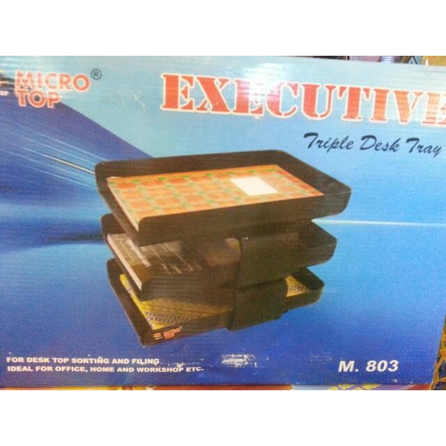 

Terlaris File Tray 3 / Rak File 3 Tingkat Executive / Deck Tray