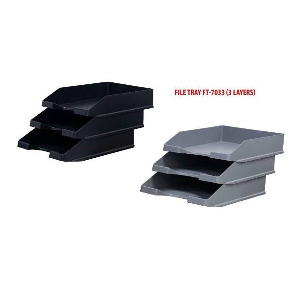 

Terlaris File Tray 3 Layers Ft-7033 Kenko