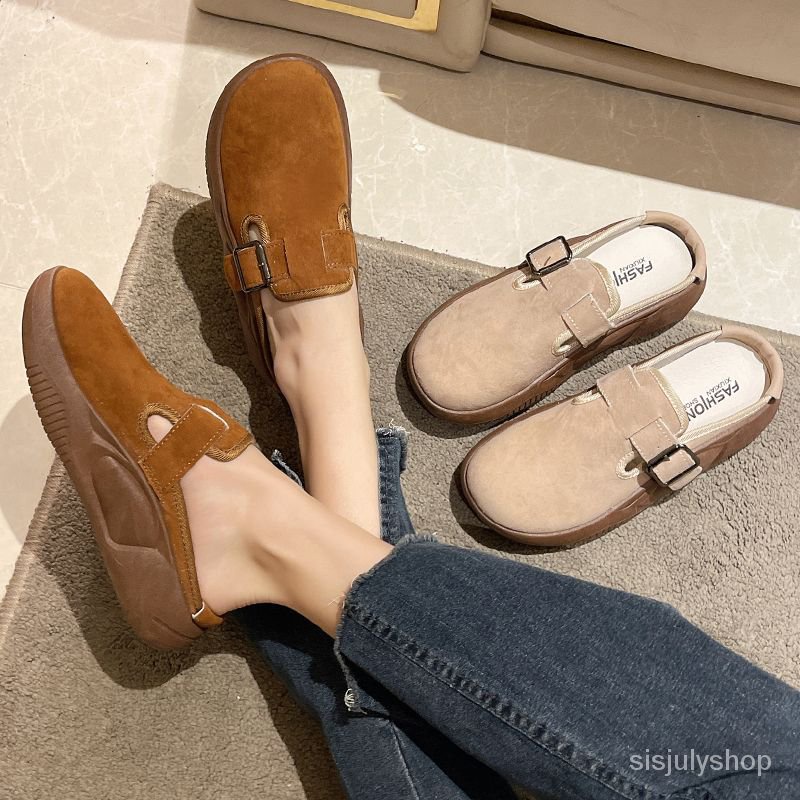 [✅BISA COD] #Sisjuly# Sandal wanita/Sandal sepatu bawah tebal wanita / satu sanggurdi tas kepala set