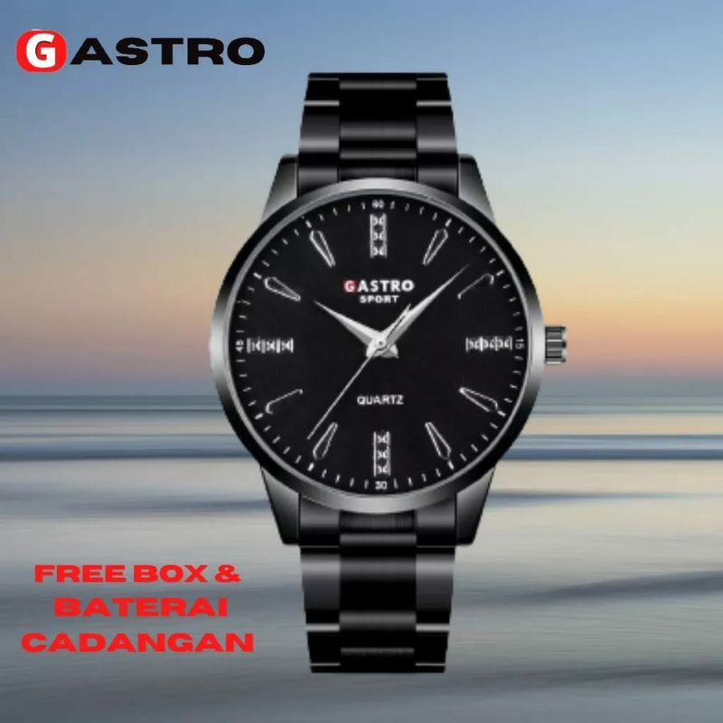 Jam Tangan Gastro Pria Analog Stainliss Steel Terlaris Favorit Kuarsa