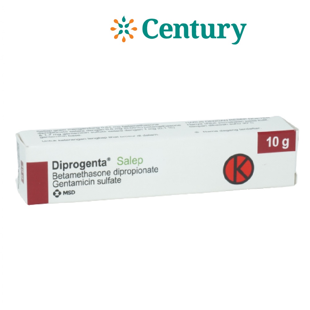DIPROGENTA 0.1% OINT 10GR / GENTAMICIN/ INFEKSI KULIT / GATAL / RUAM / ANTIHISTAMIN / DERMATITIS /  