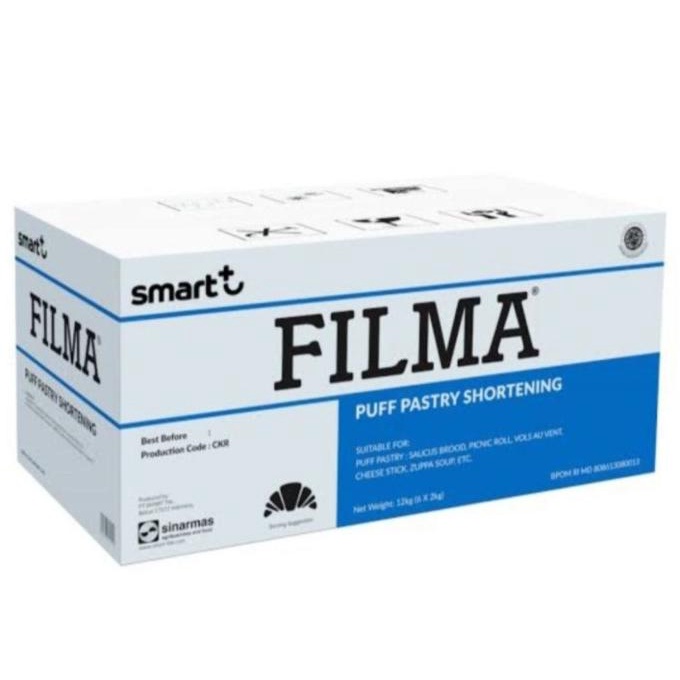 

Filma Puff Pastry Shortening 12kg (6x2kg) - Gosend Grab Only ---NEW---