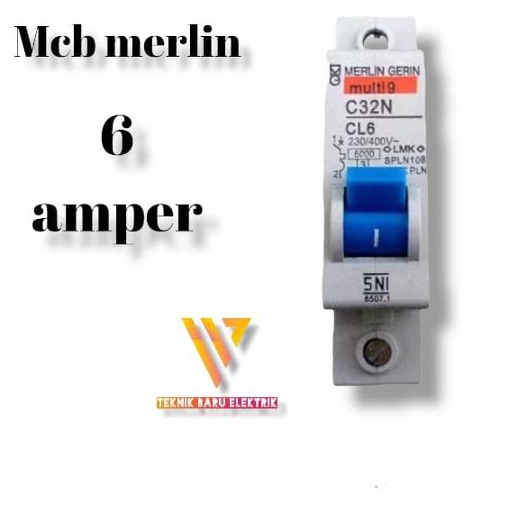 COD MCB MULTI9 MERLIN GERIN 6A 6 A AMPERE A PLN CL6