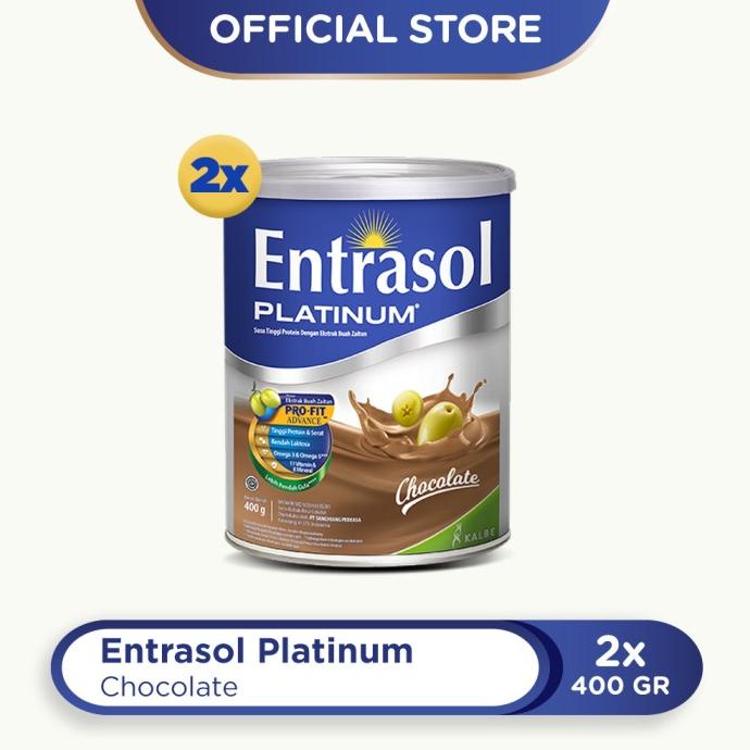 

TWIN PACK: ENTRASOL PLATINUM CHOCOLATE 400G - 2 PCS ---NEW---