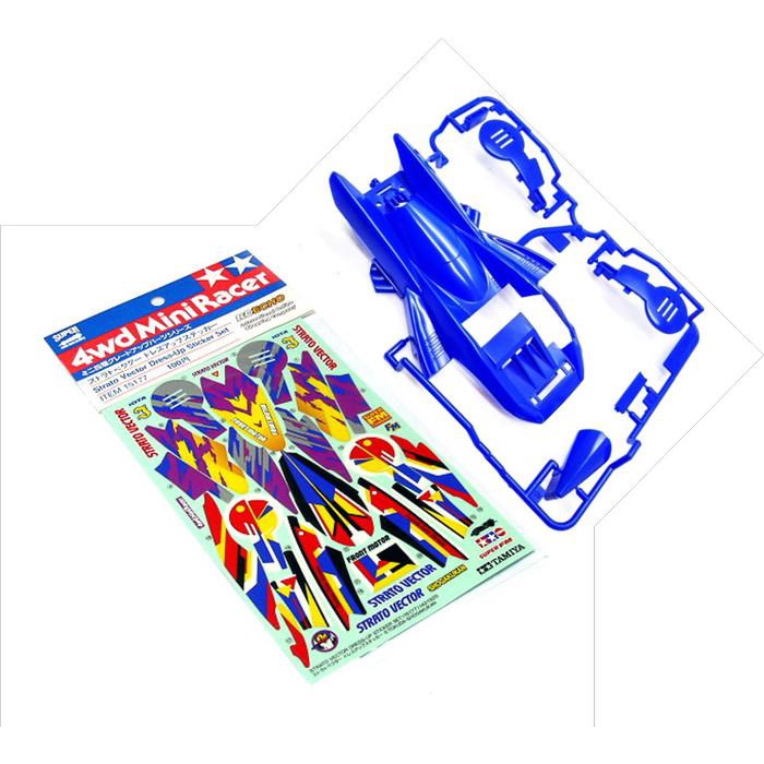 Tamiya Body Strato Vector + 15177 Stratovector Dress Up Sticker/Decal
