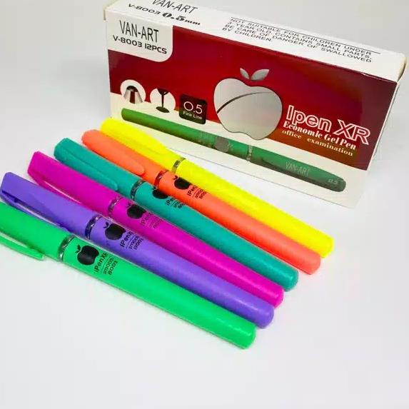 

&6MHD1-H 12 pcs Bolpoin Ipen x / Pulpen Ipen X / Gel / (Harga 1 Lusin) 573➫