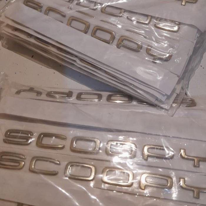 Terlaris Emblem Scoopy 2021 Gold Original 2Pcs