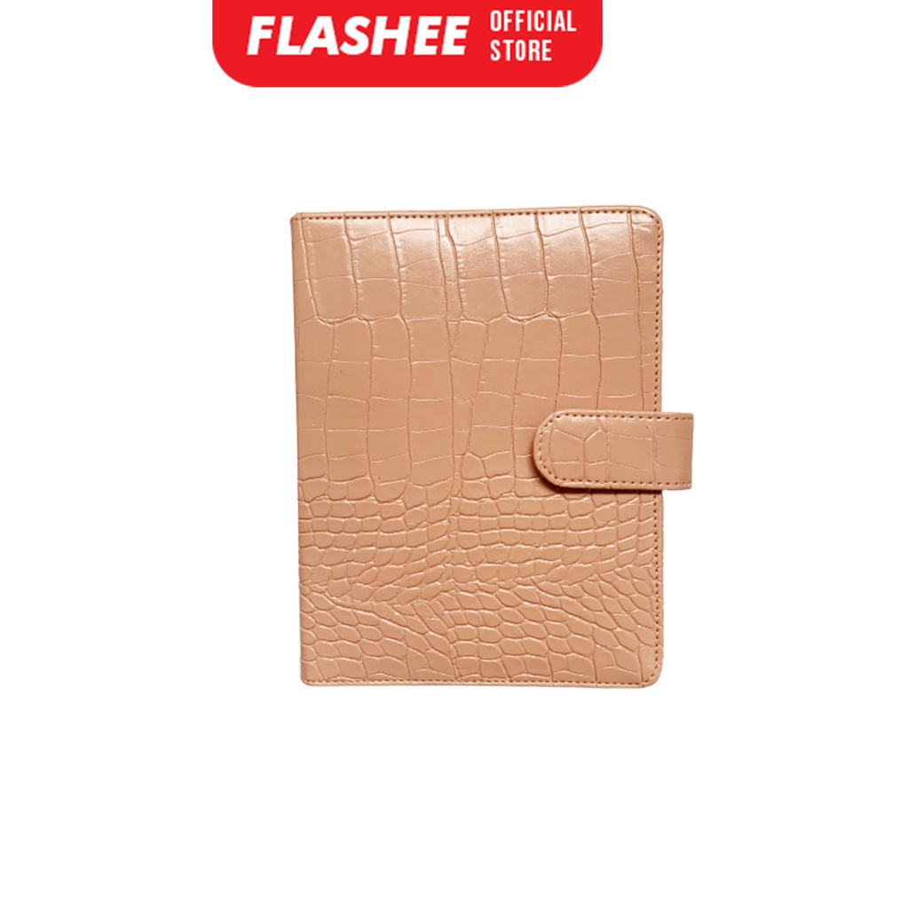 

Binder Budgeting Tekstur Kulit Croco A6 Hole 6 Warna Pink Muda Binder A6 A6 Ring Budgeting