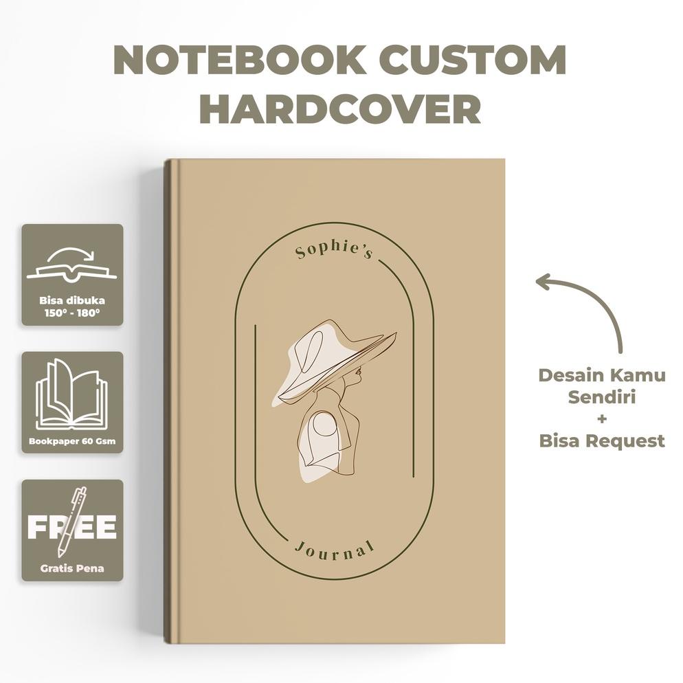 

NOTEBOOK ESTETIK / CUSTOM NOTEBOOK / CUSTOM DIARY / PREMIUM, HARDCOVER, BLANK, DOTTED, LINED / AESTHETIC / TOTEBOOK .