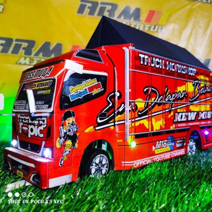 Must Have Miniatur Truck/Truk Trending Topic .. Oleng ,Lampu, Terpal, Free Terlaris