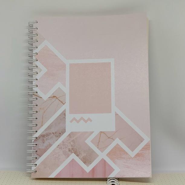 

BULLET NOTEBOOK - PINK MARBLE (DEFECT) .