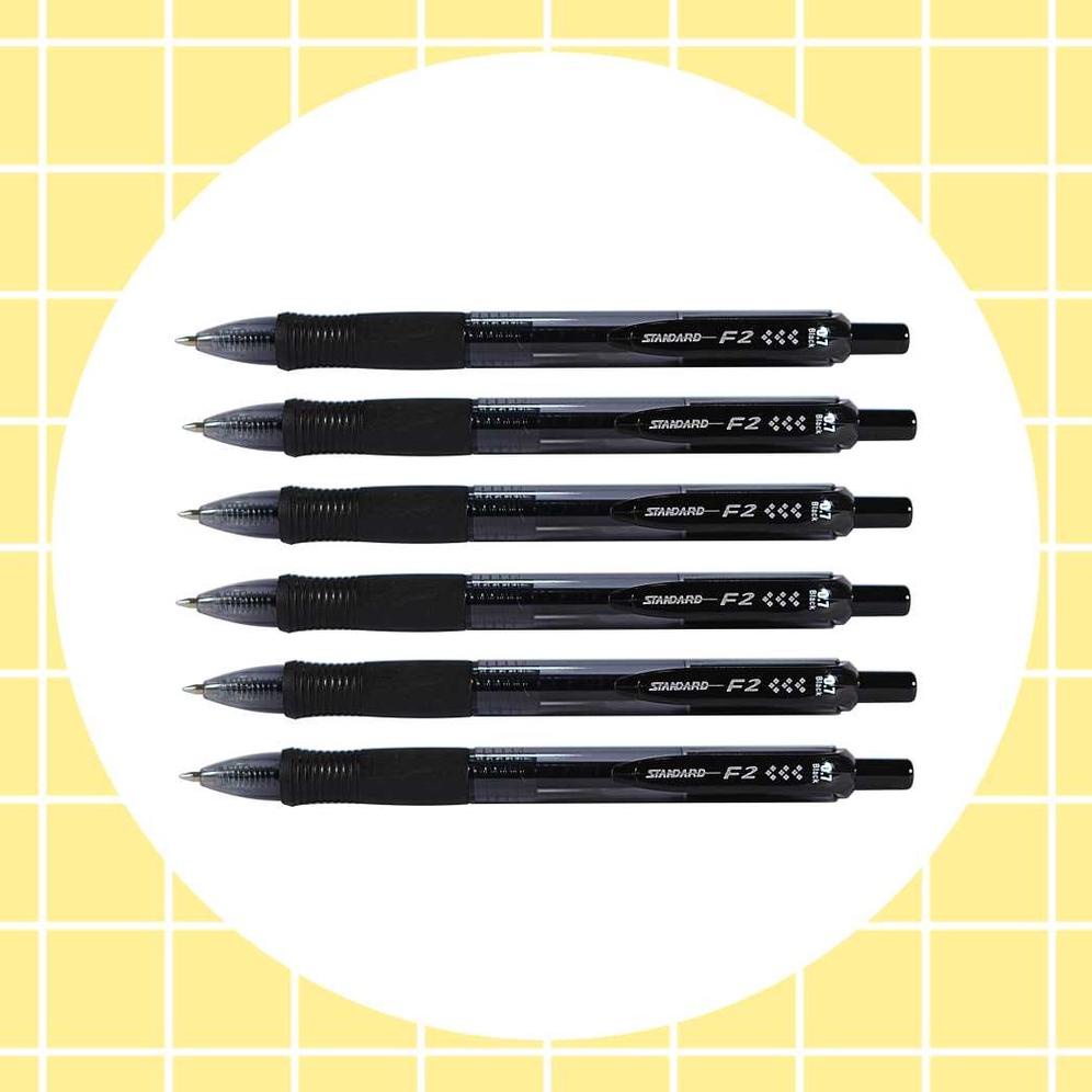 

STANDARD PEN - F2 0.7 ISI 6 PCS ( PULPEN, PENA, BALLPOINT ) .