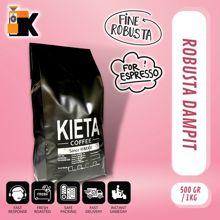 

Sale Biji Kopi Fine Robusta Dampit Malang 1Kg By Kieta Coffee /KOPI EUBE/KOPI KAPAL
