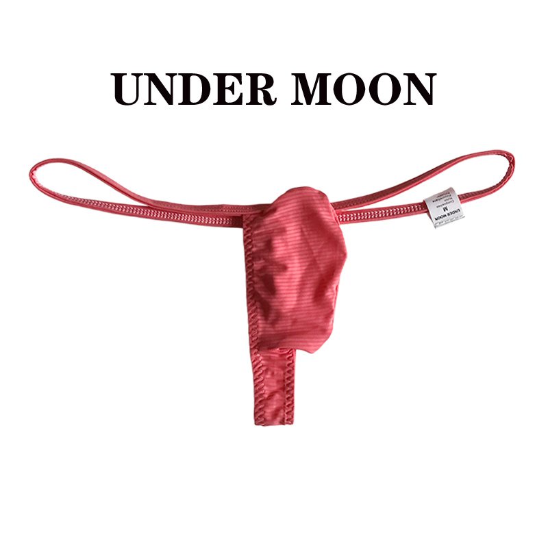 Low Waist Erotic Thong for Men, Sexy Exotic Penis Bag, Fresh Silk Underwear, Sex Toy with T Back