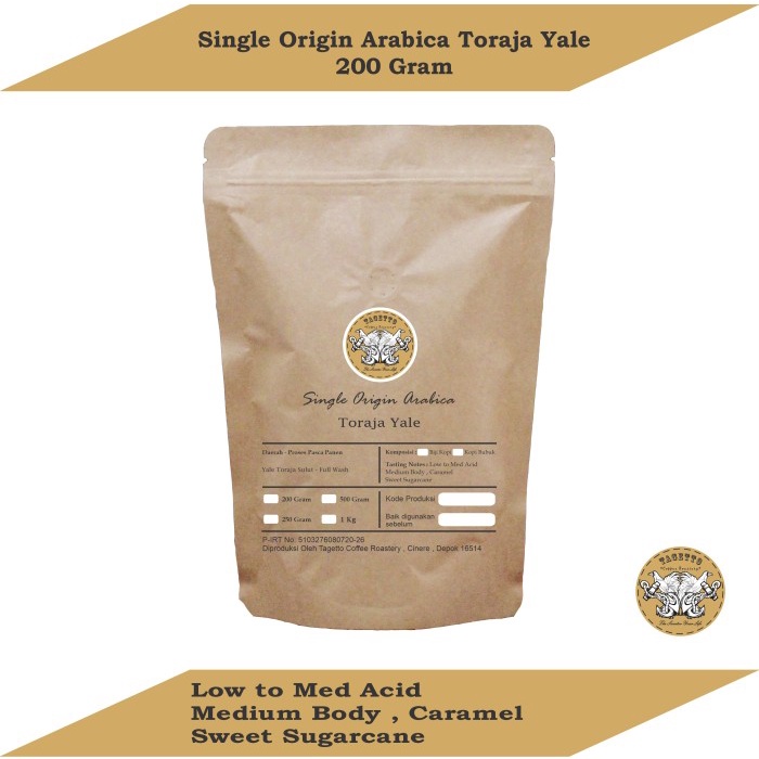 

TERLARIS KOPI ARABIKA TORAJA YALE 200GR BIJI KOPI ATAU KOPI BUBUK /KOPI EUBE/KOPI KAPAL