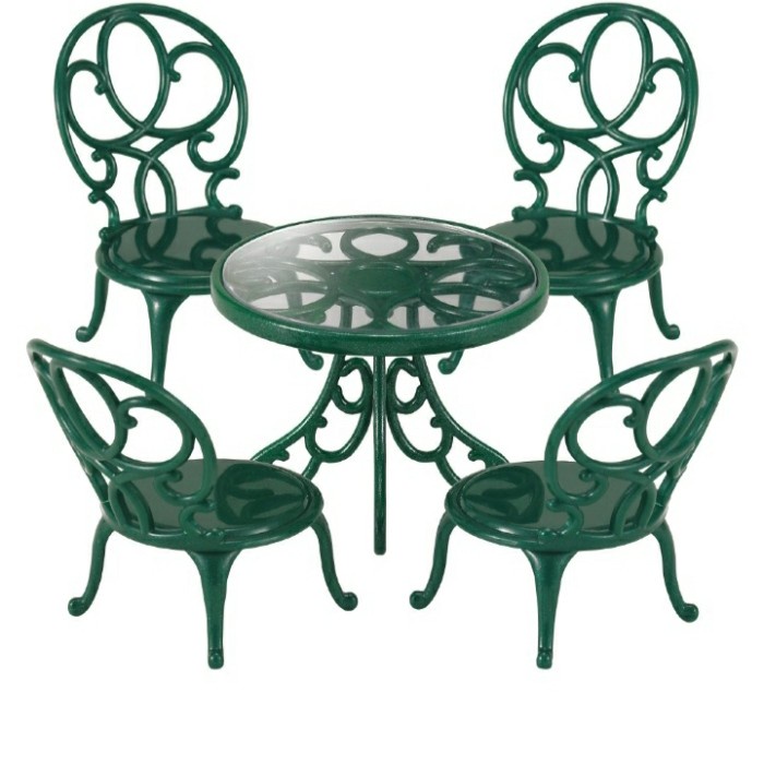 Hot Sale Sylvanian Families Ornate Garden Table & Chairs Termurah