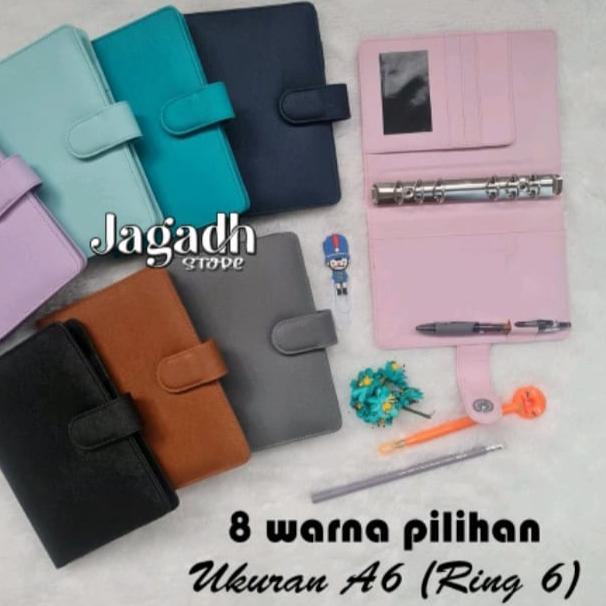 

Termurah | TD4 | BINDER POLOS A6(6ring) BAHAN EXCLUSIVE 12 WARNA PILIHAN Binder dompet keuangan