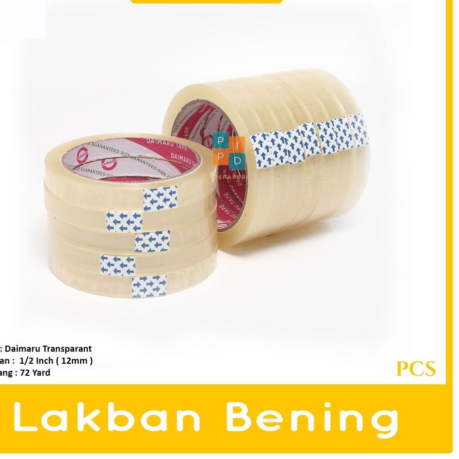 

COD | KF7 | DAIMARU - Lakban - Selotip - Isolasi 1/2 inch x 72yard - Roll