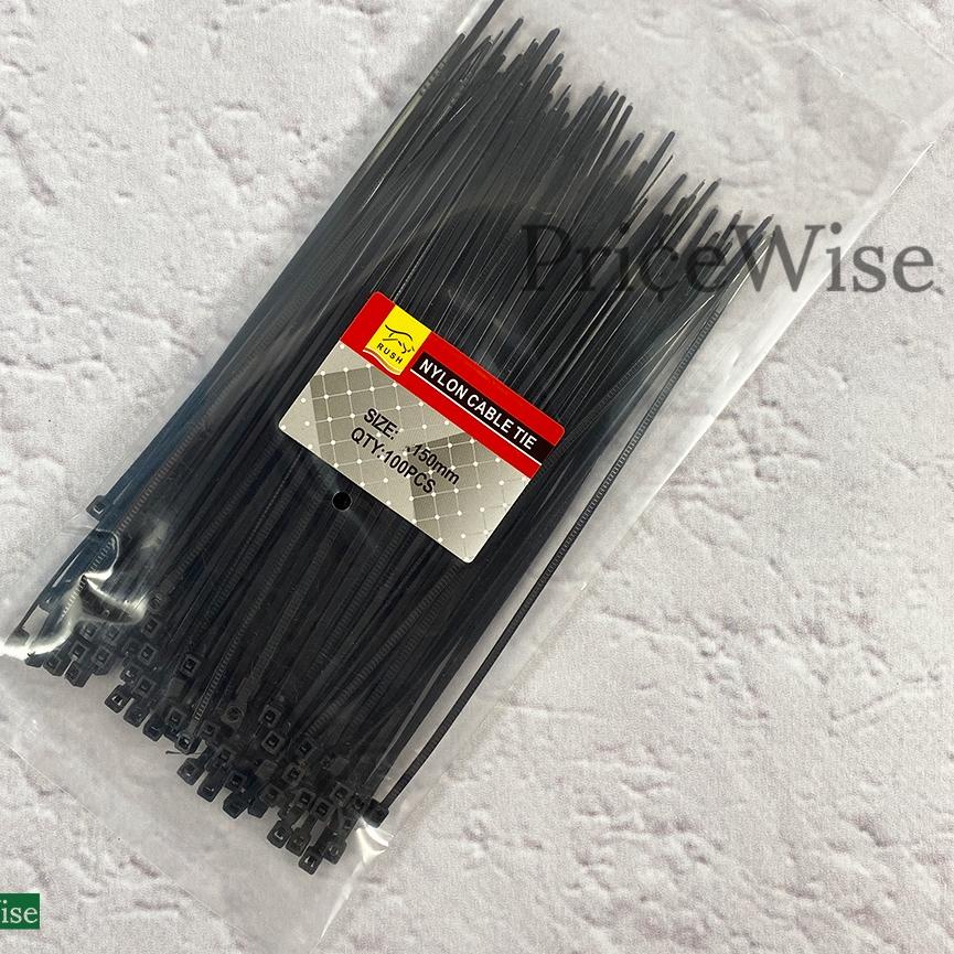

Diskon | FG2 | Kabel Ties Hitam 150 mm 100 pcs / Cable Tie / Kabel Tie