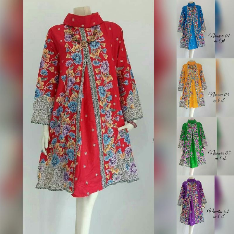 Tunik Batik Wanita Modern Batik Tunik Batik Wanita Jumbo