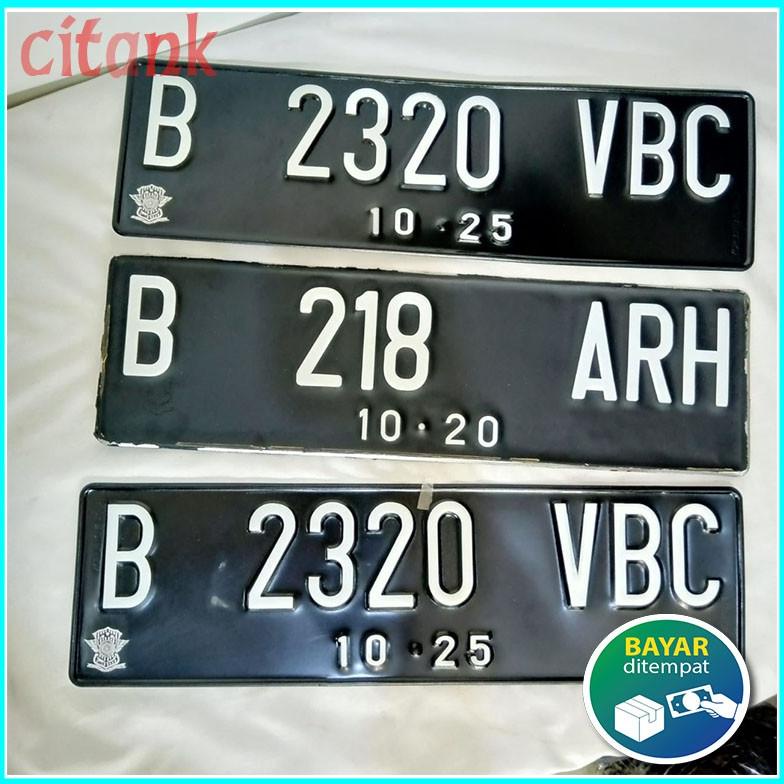 BAYAR DITEMPAT STIKER ANGKA PLAT NOMOR MOTOR/MOBIL / CUTING STIKER PLAT NOMOR/ ANGKA VARIASI PLAT NO