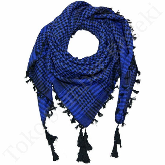 Sorban Sorban Shemagh Biru Tactical Army Military Blue Surban Premium Militer(T2H9) ORIGINAL Sorban 