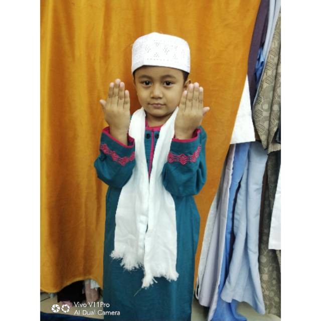 Sorban sorban anak instan putih harga murah - Putih(J4E3) Sorban Arab Rumbai Premium Sorban Almas IM