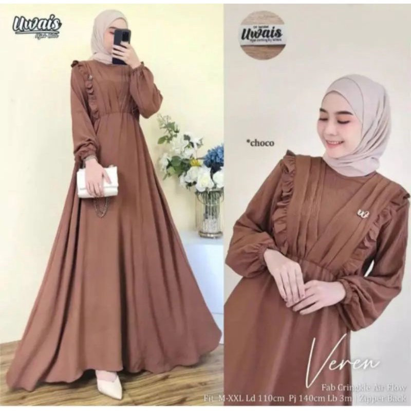 GAMIS VEREN AIRFLOW/GAMIS VEREN BAHAN CRINCLE PREMIUM