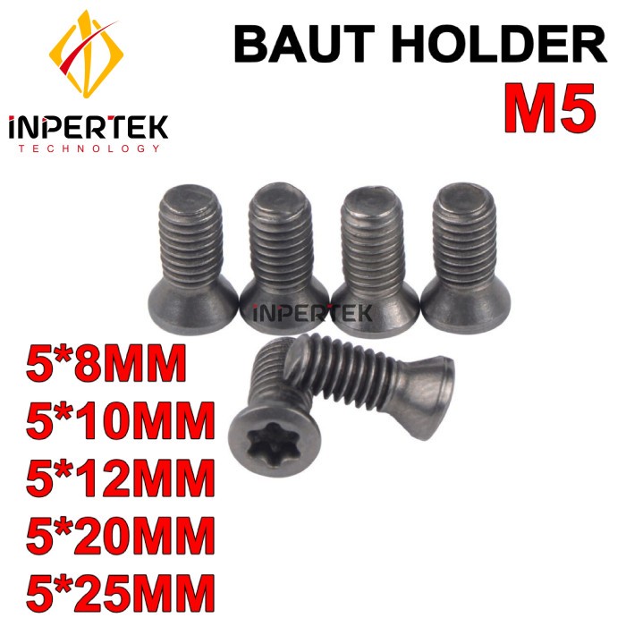 Baut Holder M5X20 Screw Bintang 5 X 20 mm Insert Holder Bubut Milling Mur