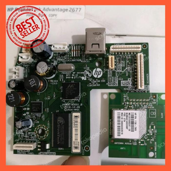 MAINBOARD HP DESKJET INK ADVANTAGE 2675 2676 2677 SPAREPART PRINTER [SCM]