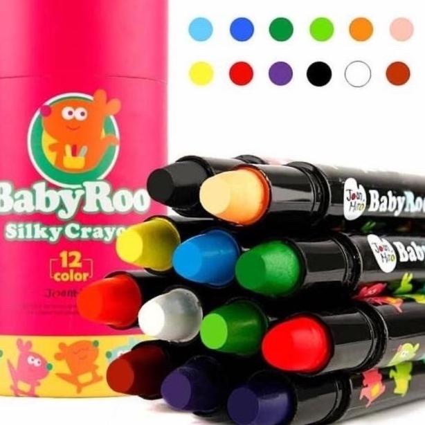 

Joan Miro 12pcs Babyroo Silky Crayon Face Painting Body Kids