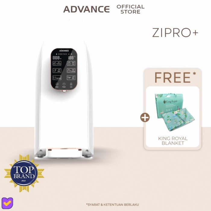 Water Dispenser Advance Ro Zipro Plus Alkali