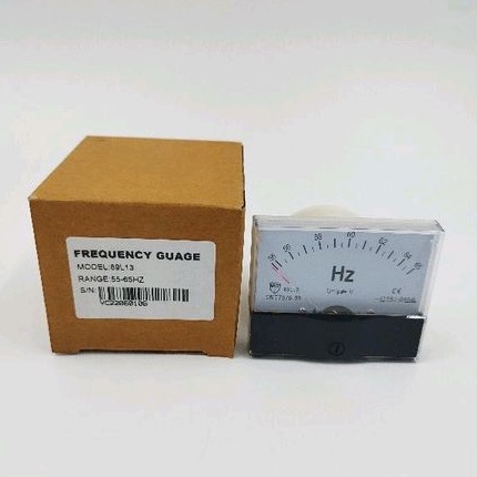 FREQUENCY GAUGE METER 55-65 HZ GENSET 69L13 8 X 6.5 CM 55 65 HZ