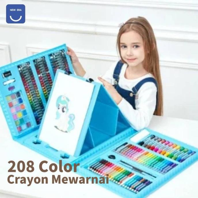 

Crayon Mewarnai Pensil Krayon 208 Warna Alat Menggambar atau Mewarnai