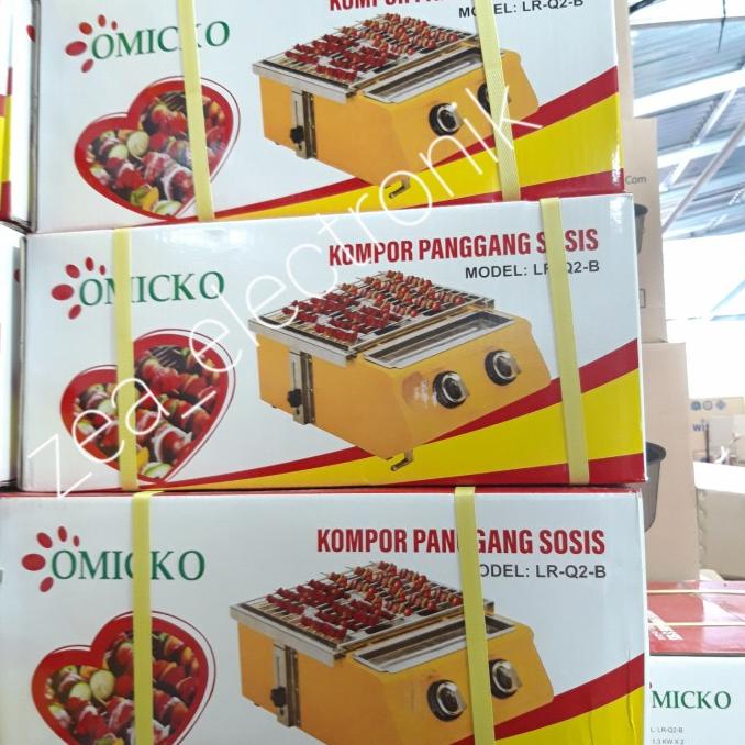 =+=+=+] KOMPOR PANGGANG OMICKO 2 TUNGKU / BAKAR SOSIS ORIGINAL