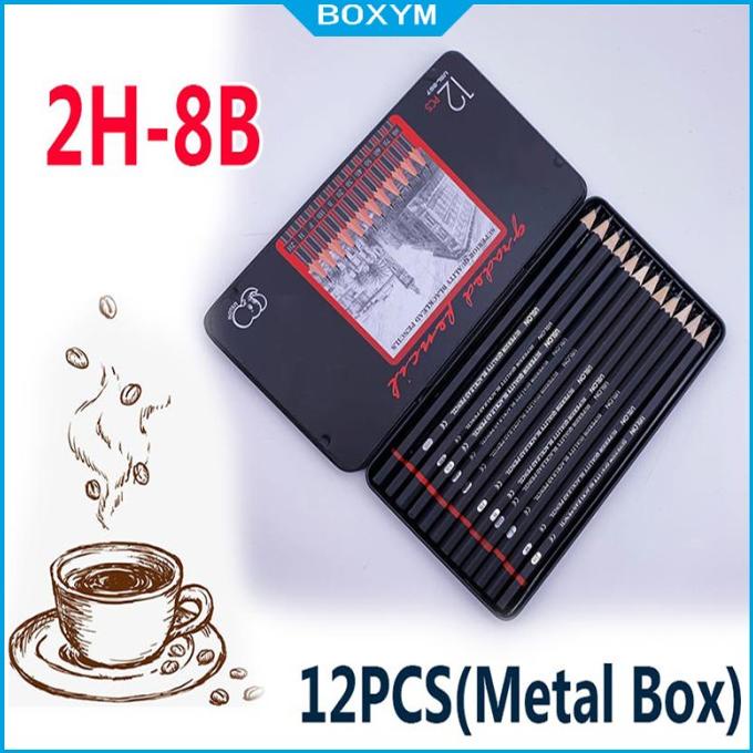 

lengkap Charcoal Pencils Set/Pensil gambar sketsa 12 pcs set