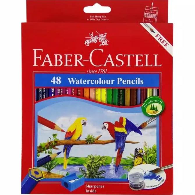

Pensil Warna Faber Castell 48 Water colour / Free Kuas dan Rautan