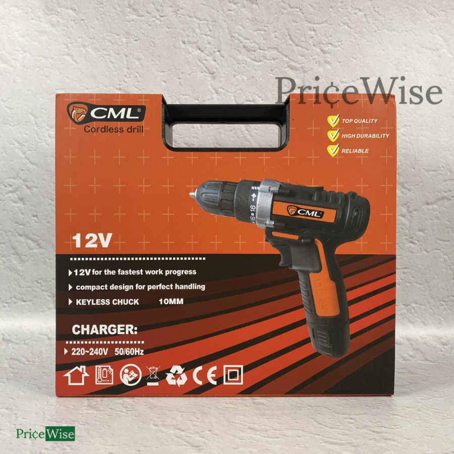 Mesin Bor Baterai 12 V Camel / Cordless Drill 12V CML