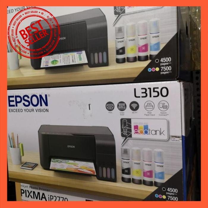 EPSON L3150 ECOTANK WIFI MULTIFUNGSI PRINTER L-3150 PRINT COPY SCAN [SCM]