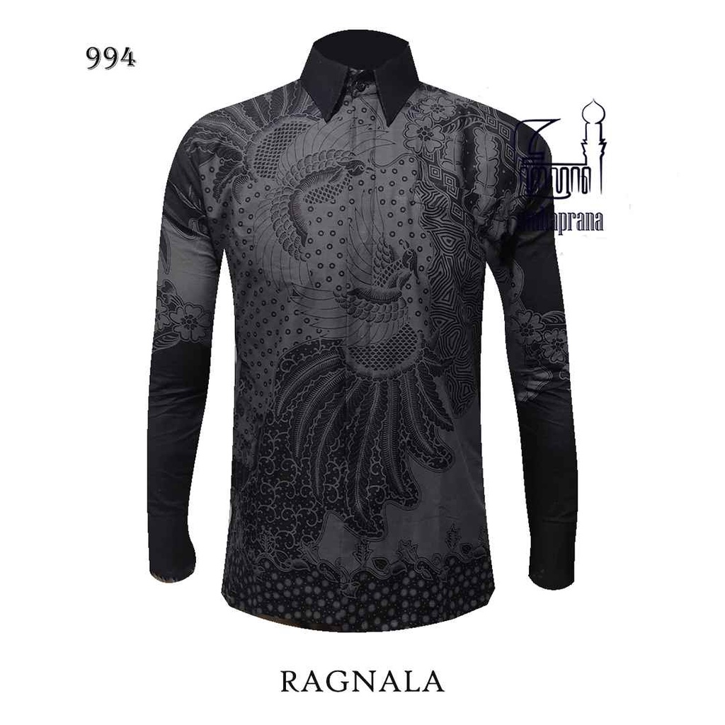 BATIK MAHAPRANA Motif RAGNALA Atasan Kemeja Batik Pria Lengan Panjang Full Furing MHP-994