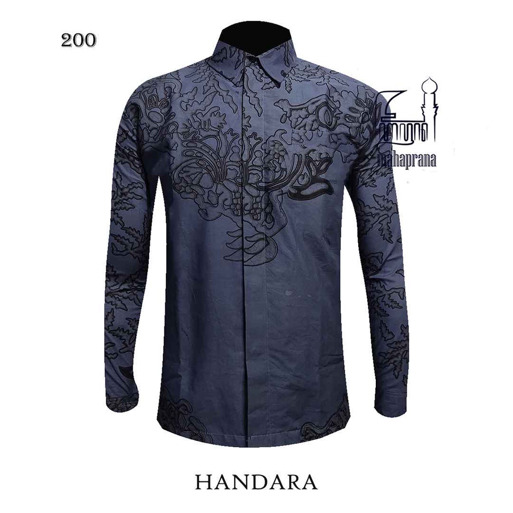 BATIK MAHAPRANA Motif HANDARA Atasan Kemeja Batik Pria Lengan Panjang Full Furing MHP-200